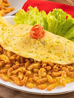 Foto resep Resep Telur Dadar Makaroni