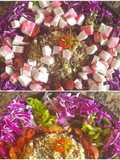Ensalada "Violeta" con quinoa y Kanikama #recetariocamino