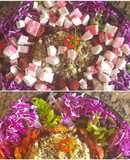 Ensalada "Violeta" con quinoa y Kanikama #recetariocamino