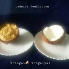 A picture of Thengai 🥥Thogaiyal.