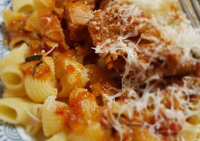Rouelle de porc sauce tomate et courgette de Jeza f - Cookpad