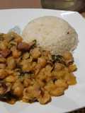 Garbanzos con acelga y tocino