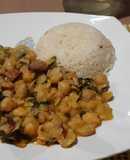Garbanzos con acelga y tocino