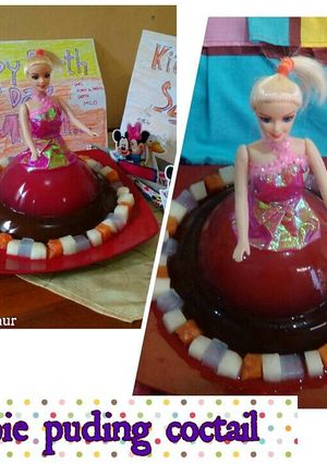 Foto resep Puding barbie coctail