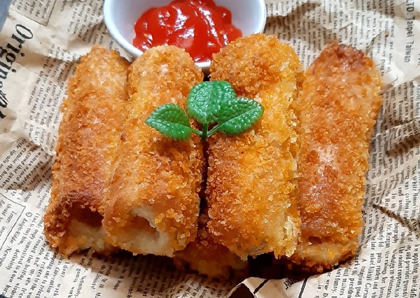 Roti goreng sosis