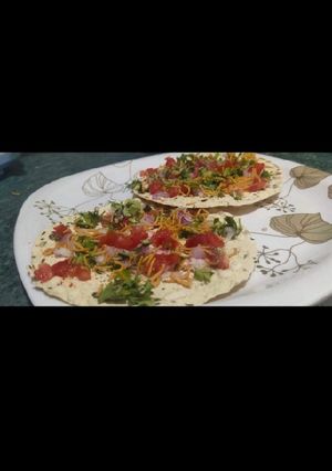 मसाला पापड़ (masala papad recipe in Hindi) रेसिपी मुख्य फोटो
