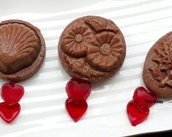 Popular Recipe Chocolate budino with strawberry hearts Most Delicious