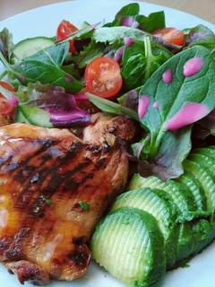 A picture of Vickys Salmon with an Asian-Style Sauce, GF DF EF SF NF.