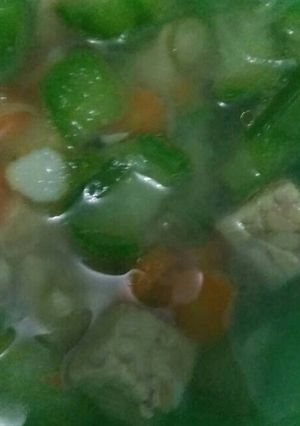 Foto resep Sayur oyong tempe simple