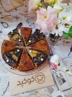 عکسی از دستور کیک هویج گردو کاکائویی بدون فر 😍