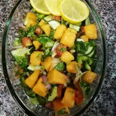 A picture of Mango salsa.