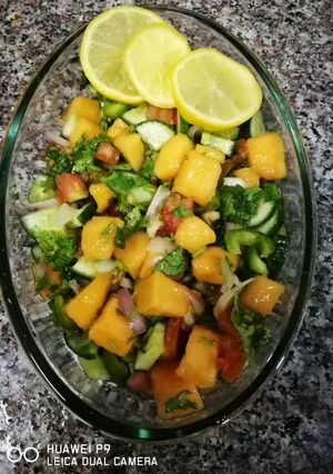 A picture of Mango salsa.