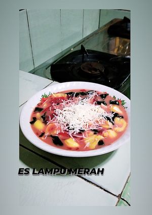 Foto resep Es Lampu Merah