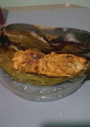 Foto resep Pepes ayam suwir pete