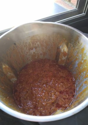 Una foto de Salsa boloñesa en robot mambo
