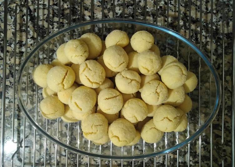 Langkah Mudah untuk mengolah Limonlu Vanilyalı Kurabiye/ Cookies lemon vanila, Enak