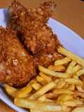 Poulet frit aux épices et Corn-flakes