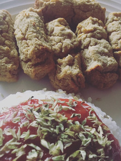 Una foto de Croquetas veganas de calabaza y cebolla