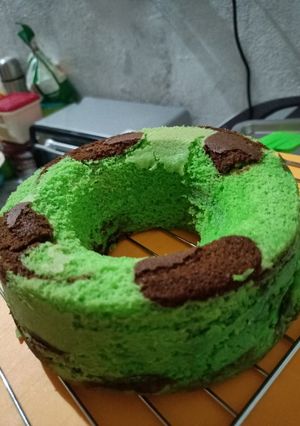 Foto resep Bolu pandan coklat