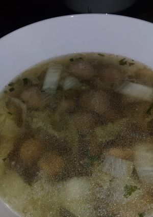 Foto resep Bakso sawi putih versi vegetarian