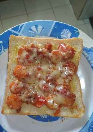 Foto resep Roti tawar (4) roti pizza