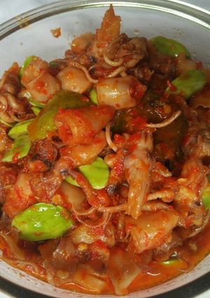 Foto resep Cumi sambal Pete