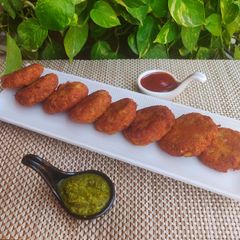 A picture of Leftover Rajma Tikki.