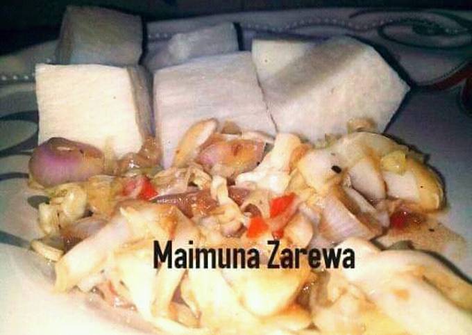 How to Make Perfect Boiled yam and egg sauce