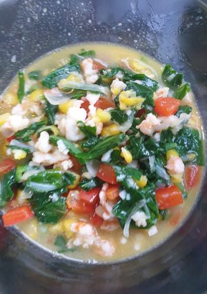 Foto resep Sawi Manis Udang MPASI 19 bulan