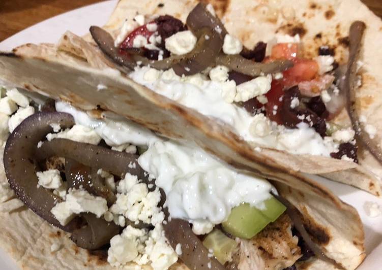 Easiest Way to Make Ultimate Greek chicken tacos