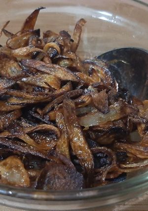 A picture of Fried onions🔥❤.