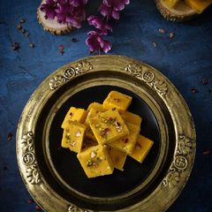 A picture of Moong Dal Burfi.