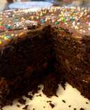 Chocolate Cake with Chocolate Icing