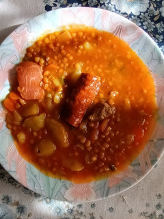 Una foto de Lentejas estofadas