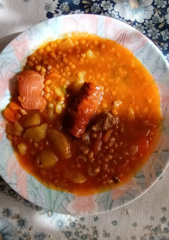 Una foto de Lentejas estofadas