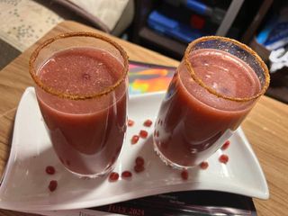 Pomegranate masala mocktail