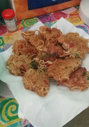 Foto resep Omelet pedas (Mie Telur Goreng)