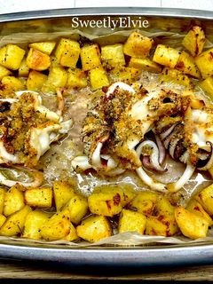 Foto di Seppie gratinate con patate al forno