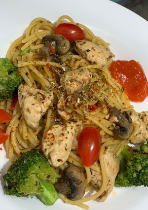 Foto resep Spaghetti Aglio e Olio made by me