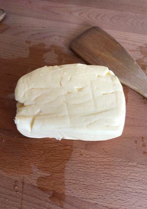 A picture of Homemade butter.