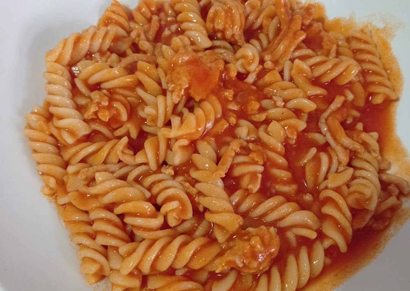 Macarrones con carne picada