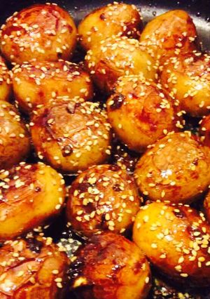 Hình của món Khoai tây kho chay ngày rằm tháng giêng.