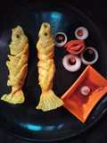 Jau ka atta fish shape samosa