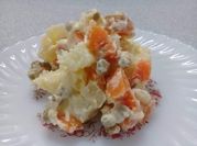 Una foto de ensalada de arvejas