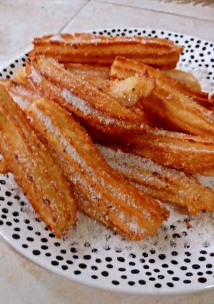 Una foto de Churros sin leche