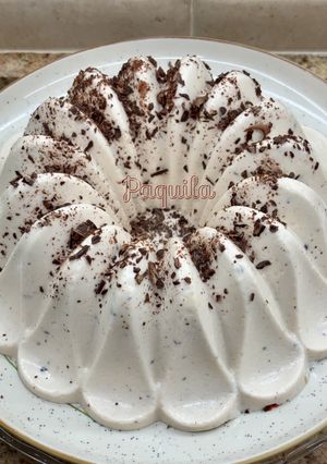 Una foto de ⚜️ Gelatina-Kéfir de stracciatella ⚜️