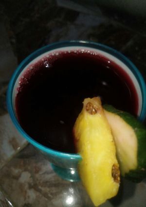A picture of Zobo juice.