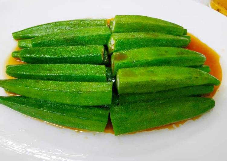 Recipe of Tasty Fingerings Salad 秋葵