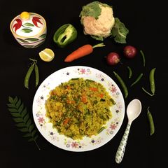 A picture of Winter Veg Poha.