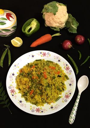A picture of Winter Veg Poha.